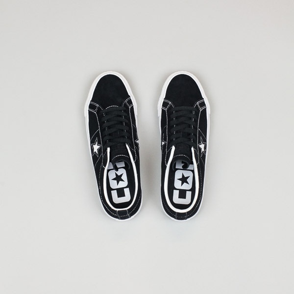 Converse Cons One Star Pro Suede Black/White