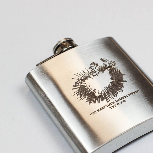 Pass~Port & TFT Insides Warm Hip Flask