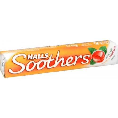 HALLS SOOTHERS PEACH AND RASPBERRY