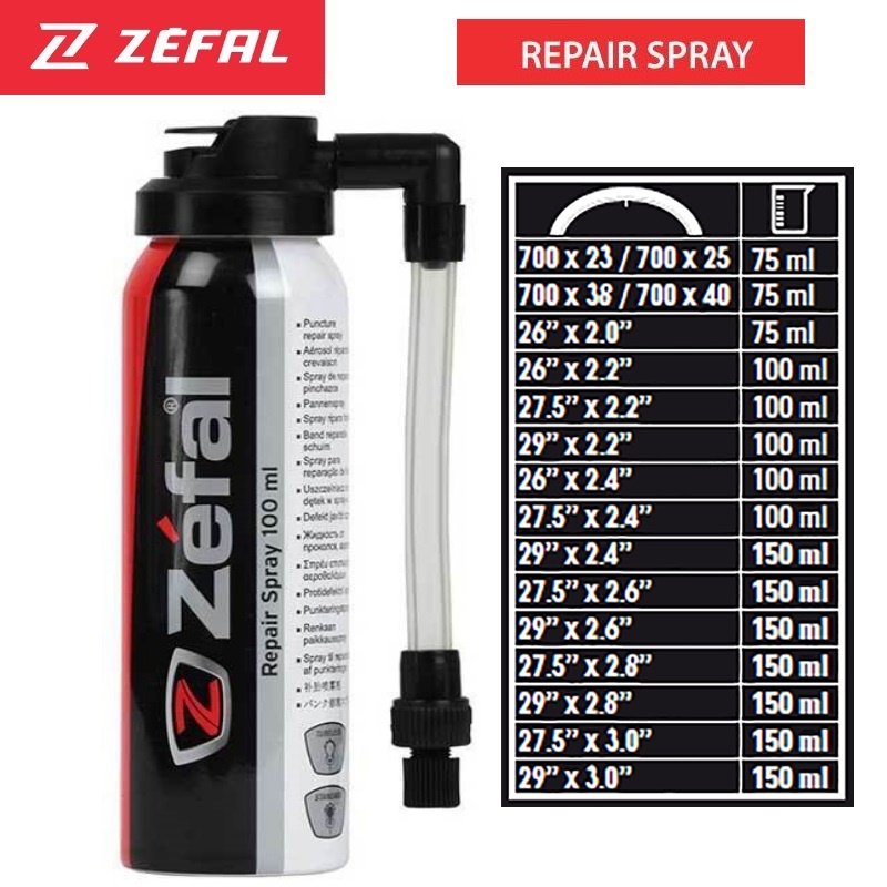 zefal puncture repair spray